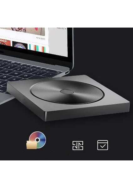 Harici CD DVD Sürücüsü, C Tipi USB 3.0 Taşınabilir Harici CD DVD Sürücüsü Yazıcı /windows Optik Sürücü CD Dvd-Rw Yazıcı Yeniden Yazma ile Uyumlu (Yurt Dışından) indirimleri
