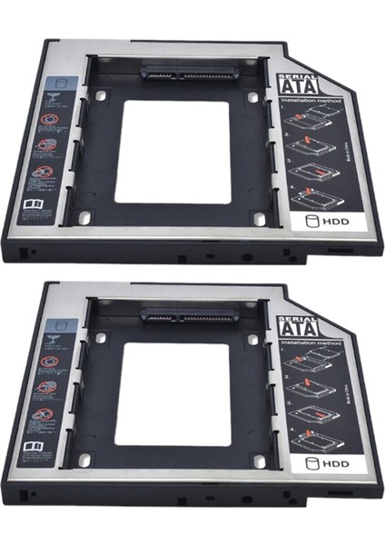 Evrensel 9.5mm Sata 2nd SSD HDD Sabit Disk Kutusu Adaptör Tepsisi Veya Dizüstü Bilgisayar CD / Dvd-Rom Optik Bay (Yurt Dışından)