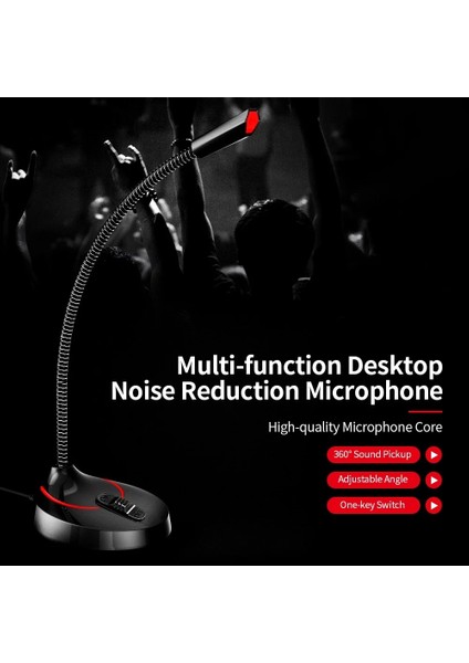 F12 USB Deveboynu Mikrofon Masaüstü Çok Yönlü Kapasitif Mikrofon Toplantı Oyun Mikrofonu Pc Laptop Için (Yurt Dışından)