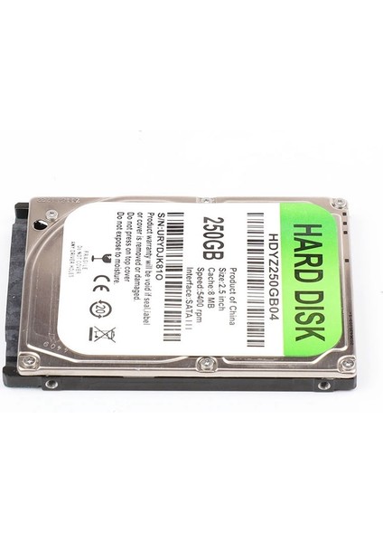 Sata Adaptör Kablosu ile 250G HDD 2.5 Inç Dizüstü Bilgisayar Sabit Disk Sürücüsü Sata 3.0 5400-7200RPM Dizüstü Dizüstü Bilgisayar Için Sabit Disk (Yurt Dışından)