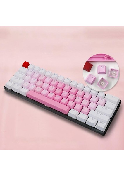 Çift Atış Arkadan Aydınlatmalı Keycaps Rgb Pbt 35 Tuşlar 1.44MM Kiraz Mekanik Klavye Gökkuşağı Renkleri (Yurt Dışından)