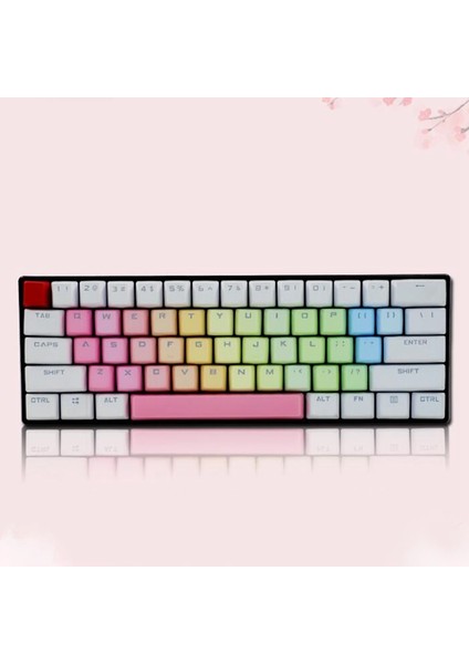 Çift Atış Arkadan Aydınlatmalı Keycaps Rgb Pbt 35 Tuşlar 1.44MM Kiraz Mekanik Klavye Gökkuşağı Renkleri (Yurt Dışından)
