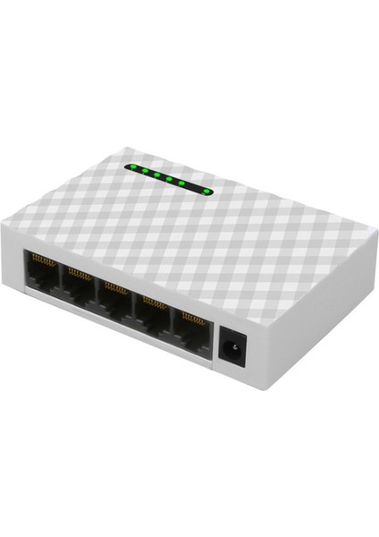 5-Port Ağ Anahtarı 4-Wire RJ45 Gigabit Ethernet 1000 Mbps Splitter Seyahat Lan Anahtarı Hub Pc Masaüstü Için Ab Tak Beyaz (Yurt Dışından)