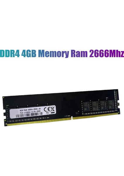 Ddr4 4 GB Bellek Ram 2666 Mhz PC4-21300 1.2 V 284PIN Dımm Amd Masaüstü Memoria Için Çift Kanal Desteği (Yurt Dışından)
