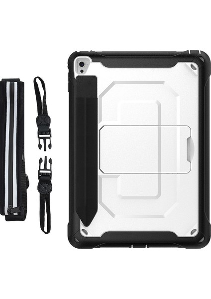Aır2 Için 9.7 Inç Tablet Pc Kılıf Tpu Darbeye Dayanıklı Koruyucu Arka Kapak Kalem Yuvası ile Tablet Standı Kılıfı (Yurt Dışından)