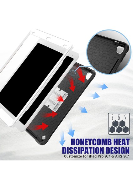 Aır2 Için 9.7 Inç Tablet Pc Kılıf Tpu Darbeye Dayanıklı Koruyucu Arka Kapak Kalem Yuvası ile Tablet Standı Kılıfı (Yurt Dışından) indirimleri