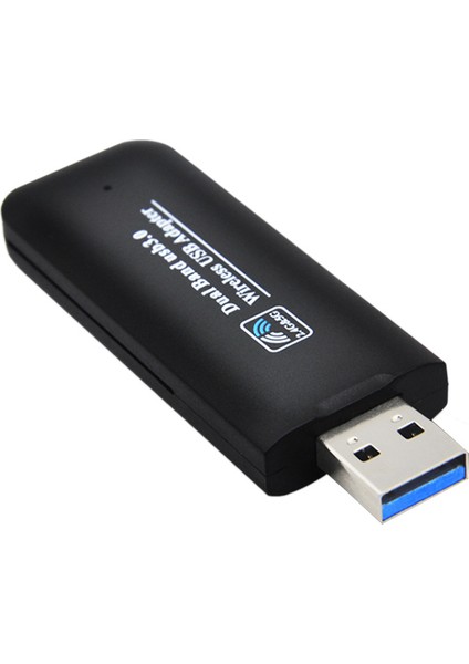 Kablosuz Wifi Adaptörü 1200 Mbps USB Çift Bant 802.11AC RTL8812BU Wifi Anteni Windows Xp/7/8/10 USB Wıfı Verici (Yurt Dışından)