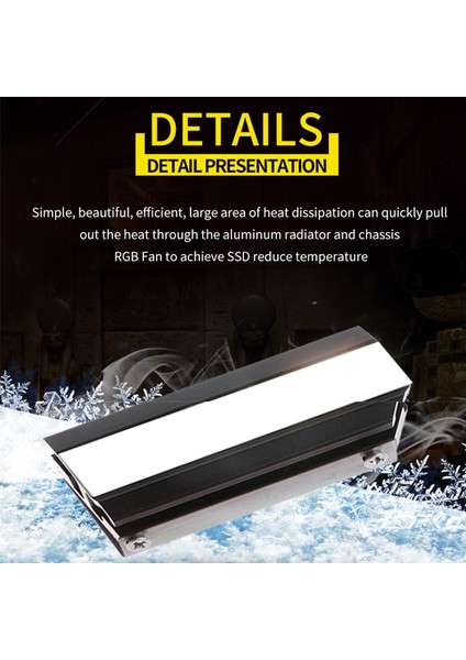 M.2 Nvme Ngff SSD Soğutucu Sabit Disk Alüminyum Soğutma Yeleği Termal Pedli M.2 2280 SSD Masaüstü Bilgisayar Siyah (Yurt Dışından) indirimleri