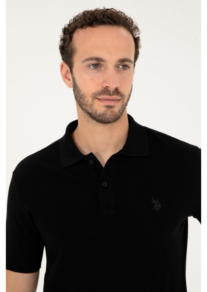 U.S. Polo Assn. Erkek Siyah Tişört Basic 50294223-VR046