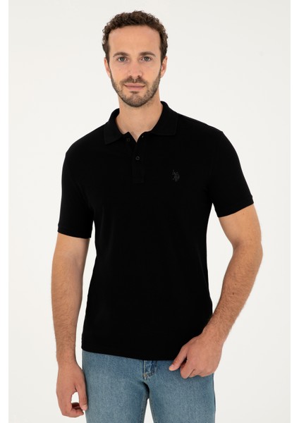 U.S. Polo Assn. Erkek Siyah Tişört Basic 50294223-VR046