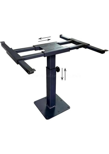 Hareketli Masa Ayağı 40-72cm 4 Yönlü Siyah