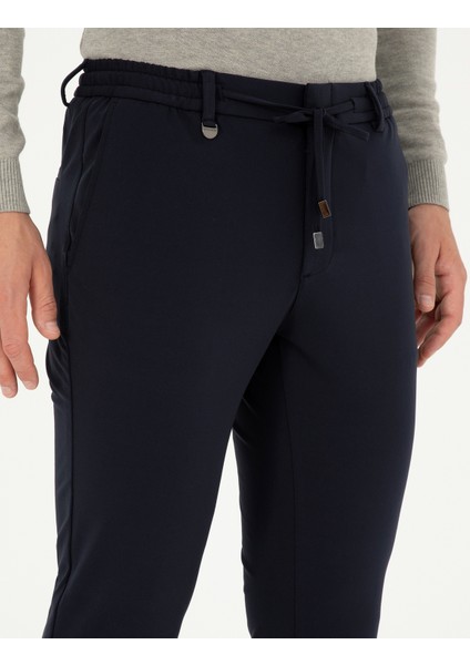 Pierre Cardin Erkek Lacivert Klasik Jogger Pantolon 50294135-VR033