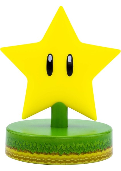 Super Mario Star Icon Lamba Işık Light Yıldız Ikon Lambası