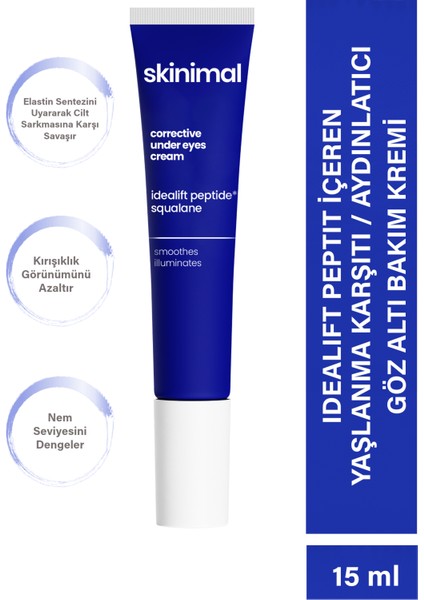 Aydınlatıcı, Düzeltici, Göz Altı Bakım Kremi 15 ml