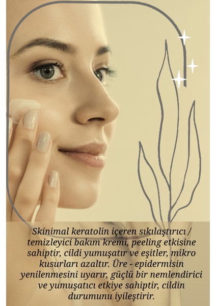 Keratolin İçeren Peeling Etkili Sıkılaştırıcı - Temizleyici Bakım Kremi 50 ml