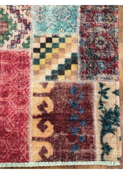 Pamuklu Anatolian Carpet Store Heybe 1405 80X150 Düz Saçak Kırmızı Figürlü