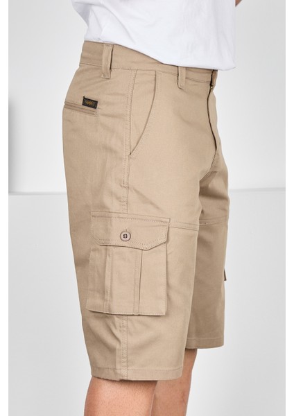 Erkek Kargo Cepli Gabardin Şort fırsatları