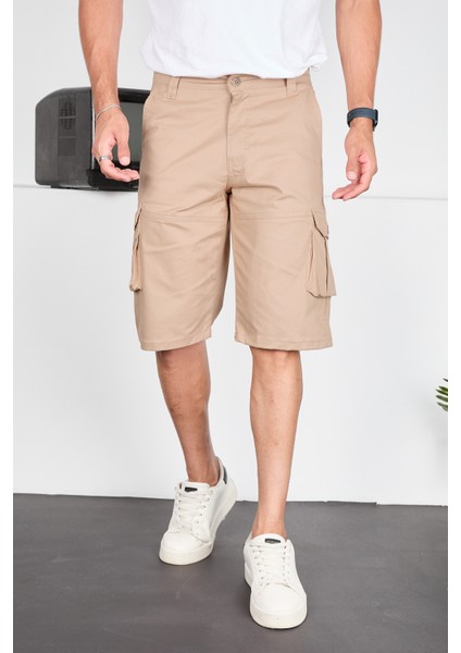 Erkek Kargo Cepli Gabardin Şort fiyatları