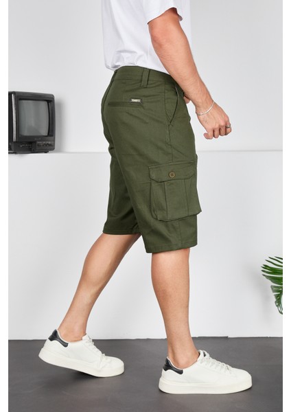 Erkek Kargo Cepli Gabardin Şort modelleri