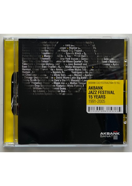 Akbank Caz Festivali 15.yılı CD (Orjnal Dönem Baskı Cd)