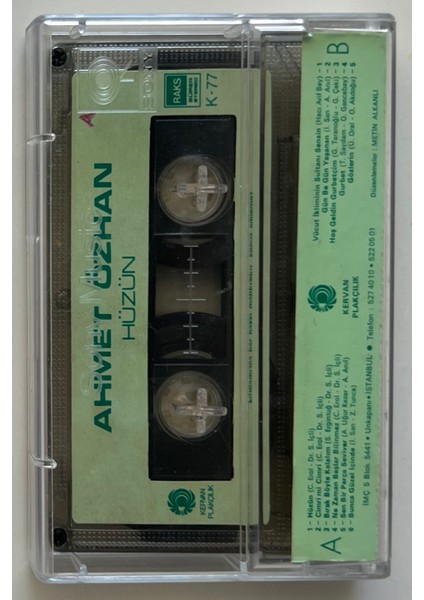 Ahmet Özhan Hüzün Kaset (Orjnal Dönem Kağıt Baskı Kaset)