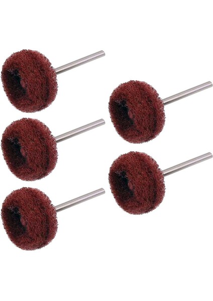 6206X5 5'li Pimli Aşındırıcı Temizleme Polisaj Keçe 25MM - Kırmızı 320 Kum
