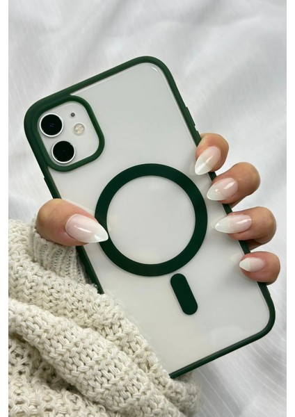 Apple iPhone 12 ve 12 Pro Uyumlu Magsafe Wireless Şarj Özellikli Silikon 2mm Kamera Çıkıntılı Rema Kılıf