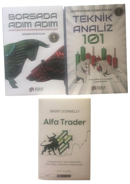 Borsada Adım Adım+Teknık Analız 101+ALFA Trader 3 Set