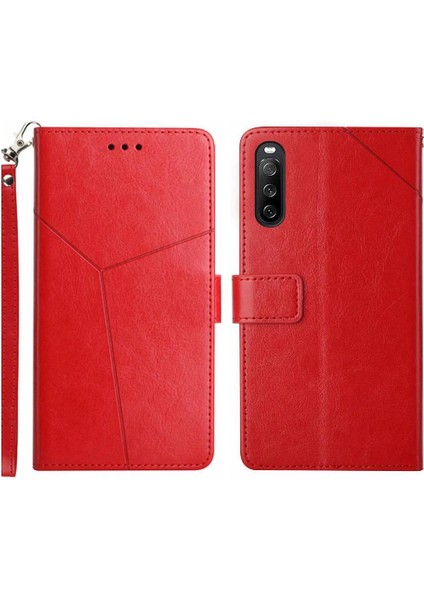 Mellow Shop Sony Xperia 10 Vı Için Flip Case Deri Cüzdan Kapak Çevirin Kitap Katlanır Tpu (Yurt Dışından)