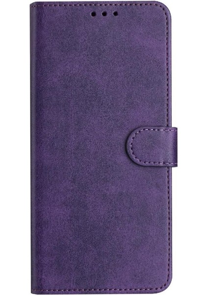 Toka Saf Renk Pu ile Kart Yuvası ile IPhone 12 Pro Max Için Flip Case (Yurt Dışından)