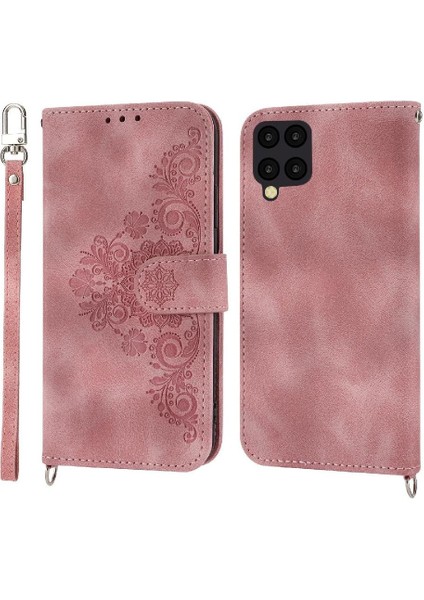 Samsung Galaxy A12 5g Bileklik Kabartmalı Darbeye Dayanıklı Çoklu Için Flip Case (Yurt Dışından)