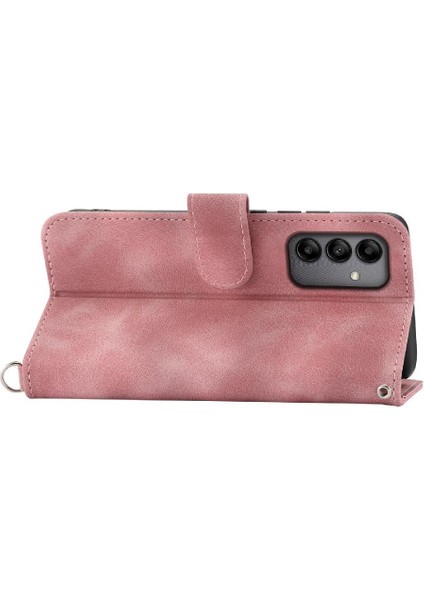 Samsung Galaxy A05S Çoklu Kredi Kartı Yuvaları Kabartmalı Flip Case (Yurt Dışından)