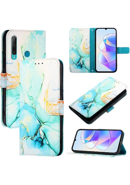 Huawei Zevk 9s 4g Pu Deri Mermer Desen Kickstand Cüzdan (Yurt Dışından) indirimleri