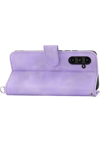 Samsung Galaxy A15 Kabartmalı Darbeye Bileklik Çoklu Için Flip Case (Yurt Dışından)