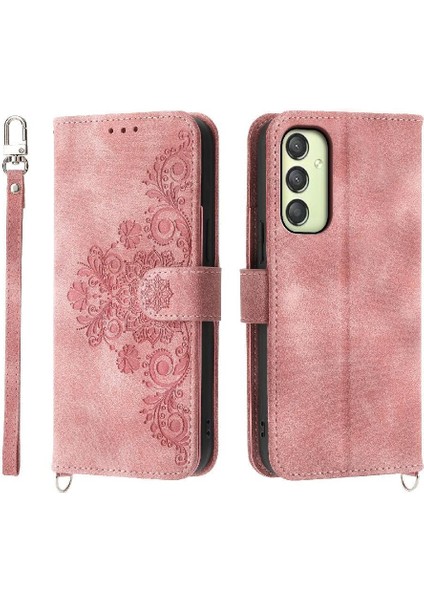 Samsung Galaxy A25 Bileklik Çoklu Kredi Kartı Yuvaları Için Flip Case (Yurt Dışından)