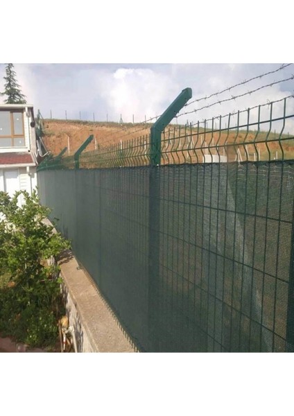 Yeşil Çit Gölgelik Filesi 3x25 m - Bahçe Gizleme Ağı %75 Yoğunluk, UV Koruma