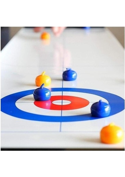 Masa Curling Topu Masa Curling Oyunu Kompakt Curling Aile Oyunları Soğuk Su Sürahi Top Bowing Top Dropship (Yurt Dışından)