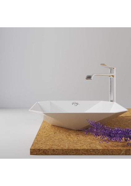 RB040 Ruby Tezgah Üzeri Lavabo 40 x 40 cm