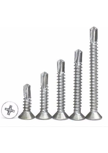 YHB Saç vidası Galvanizli 3,9x13 Mm 100 Adet