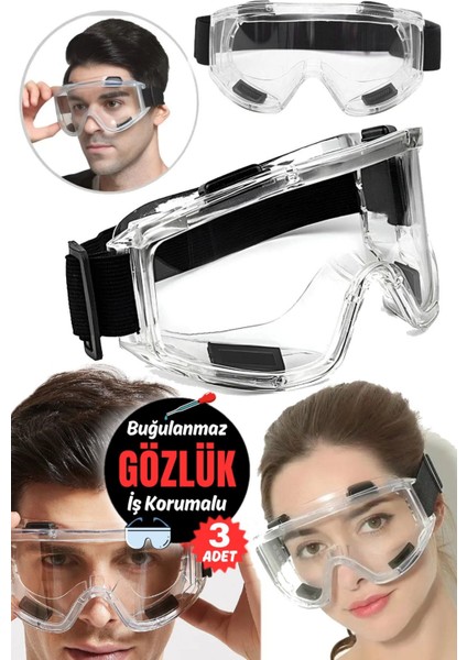 Tekno Trust Koruyucu Gözlük 3 Adet Laboratuvar Gözlüğü Göz Koruması Motosiklet Gözlük Göz Koruması Toz Geçirmez fırsatları