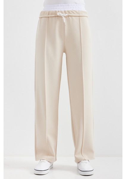 6662 Çımalı Pantolon - Krem modelleri