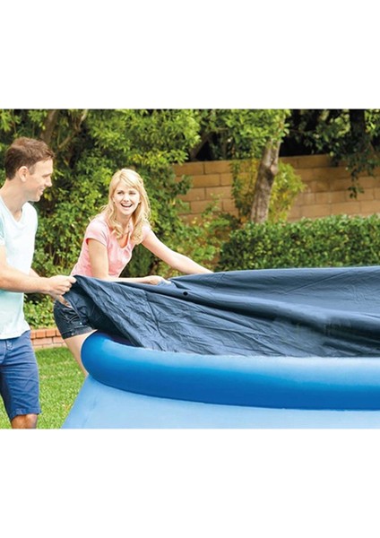 Pool Cover For Easy Set Pool - Intex Bestway Yuvarlak Koruyucu Havuz Örtüsü 305 Cm. Çap Havuz Üst Bezi