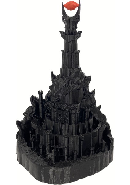 Yüzüklerin Efendisi Barad Dur Kulesi Kara Kule Lotr Dekoratif Biblo Orta Dünya 18CM fırsatları