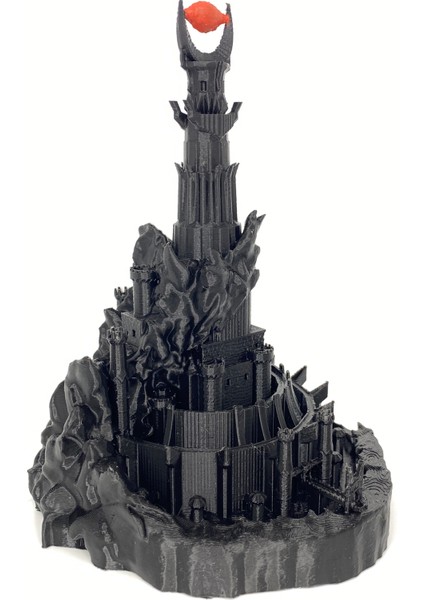 Yüzüklerin Efendisi Barad Dur Kulesi Kara Kule Lotr Dekoratif Biblo Orta Dünya 18CM indirimleri