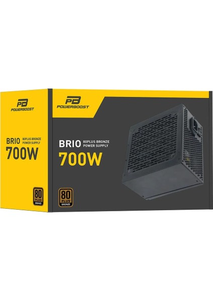 Powerboost 700W  80+ Bronze Brio 12CM Fanlı Atx Psu (Retail Box)