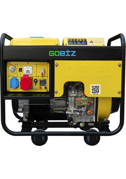 Go Biz 6,9 Kva Jeneratör Go-Dt6 Trifaze Taşınabilir Dizel Jeneratör