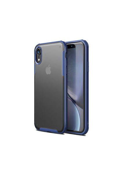 iPhone Xr Sert Yapılı ve Köşe Korumalı Arkası Buğulu Şık Volks Premium Kılıf