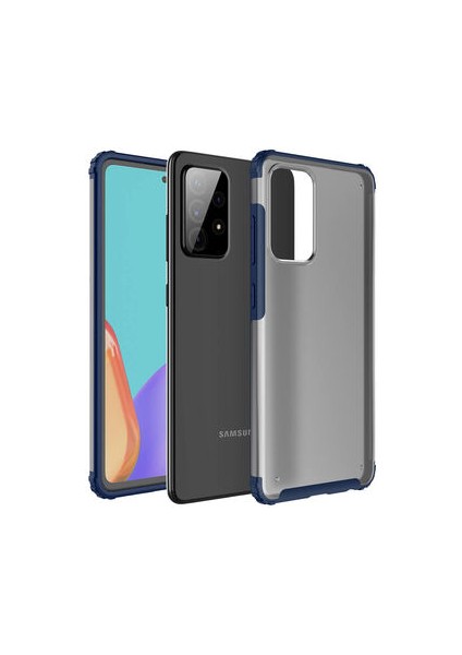 Samsung Galaxy A72 Sert Yapılı ve Köşe Korumalı Arkası Buğulu Şık Volks Premium Kılıf