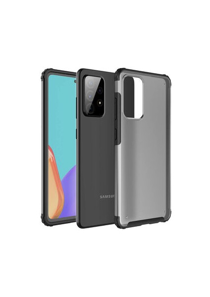Samsung Galaxy A72 Sert Yapılı ve Köşe Korumalı Arkası Buğulu Şık Volks Premium Kılıf