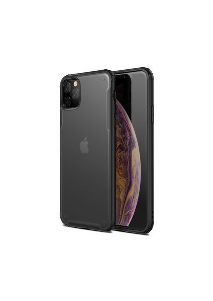 iPhone 11 Pro Max Kılıf Ultra Köşe Koruması Sağlayan Arkası Mat Saydam Corvex Premium Kapak